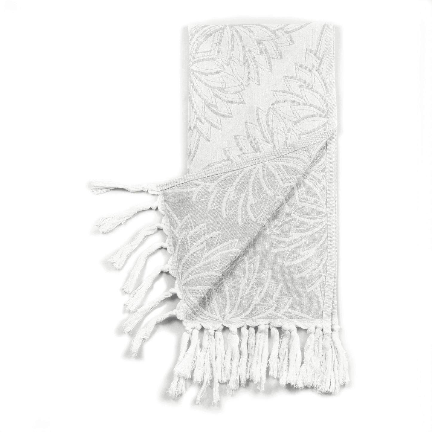Turkish Towels Canada | Hand Towel | Grey + White